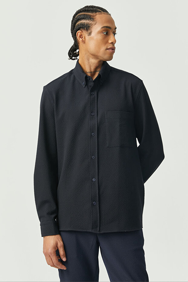 Regular Dokulu Gömlek - 6