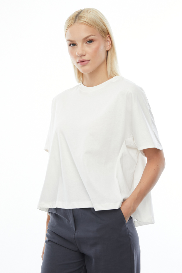 Bol Kesim Basic T-shirt - 3