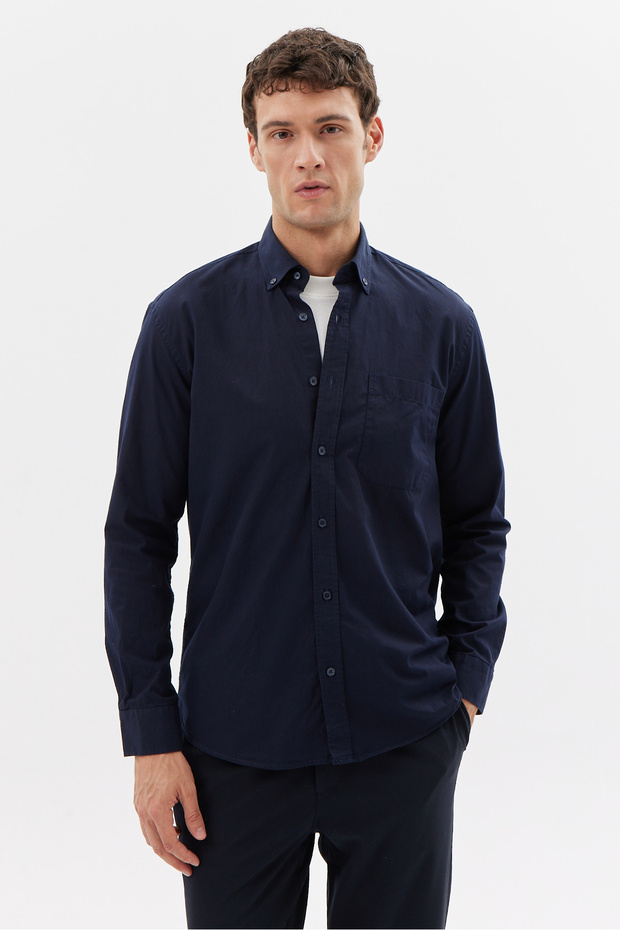 Erkek Cepli Regular Gömlek - 5