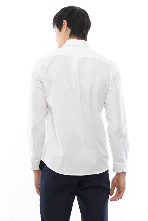 Yaka Düğmeli Gömlek - 5