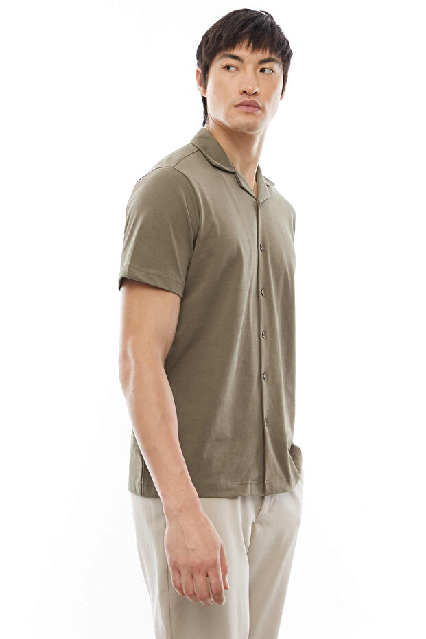 Regular Devrik Yaka Gömlek - 3