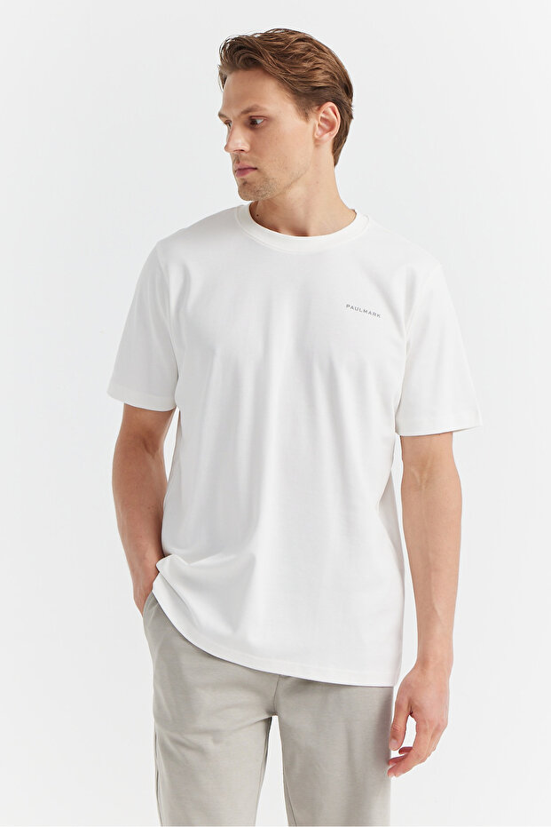 Erkek Bisiklet Yaka Basic T-shirt - 4