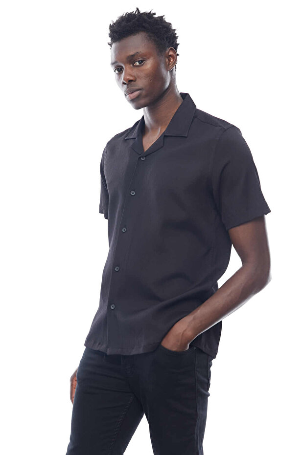 Devrik Yaka Regular Gömlek - 2