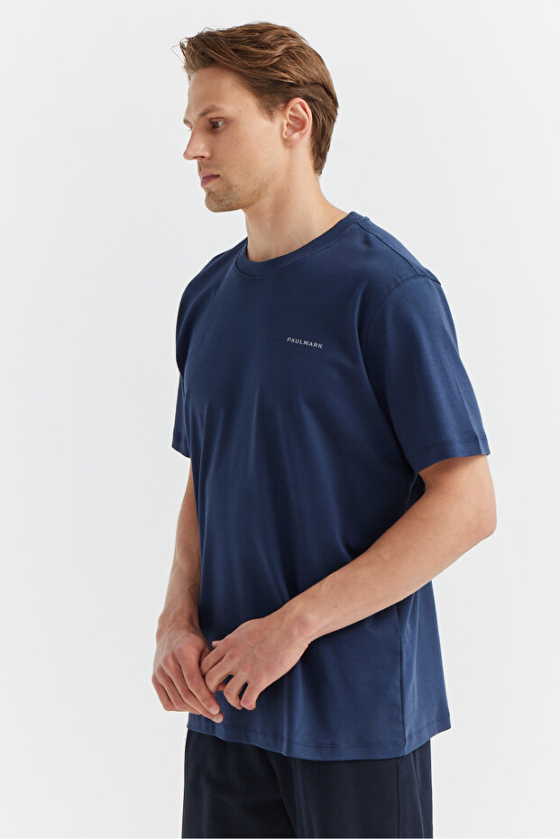Erkek Bisiklet Yaka Basic T-shirt - 2