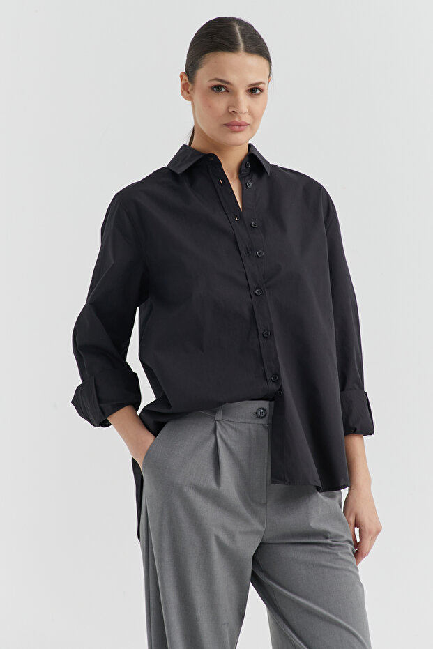 Kadın Pamuklu Gömlek - 2