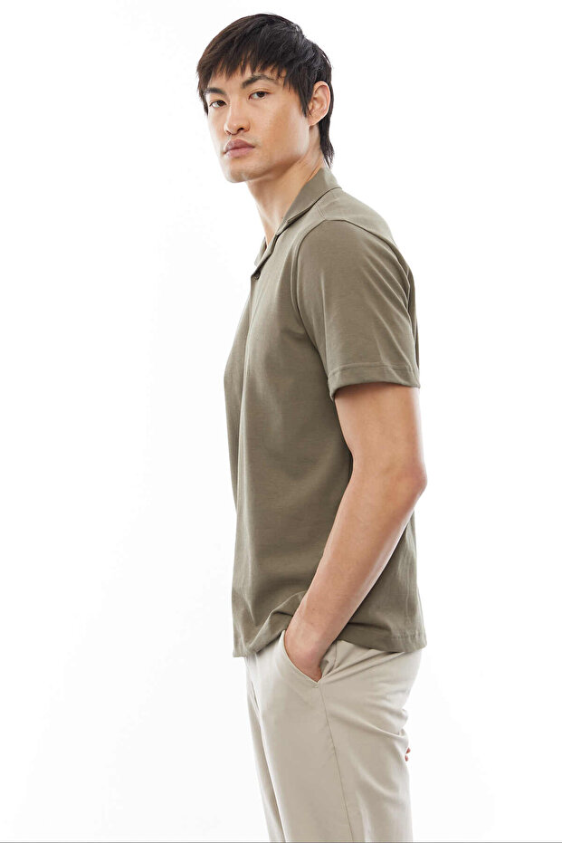 Regular Devrik Yaka Gömlek - 4