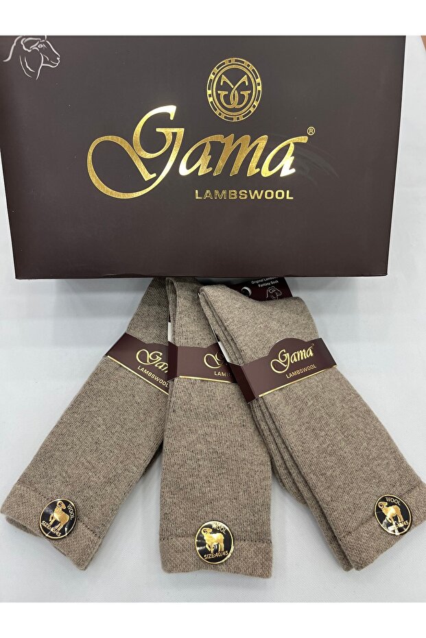 3 Pieces of Genuine Lamb Wool Thick Winter Men's Socks