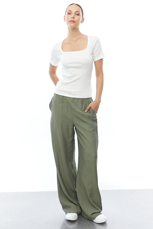 Kare Yaka Basic T-shirt - 5