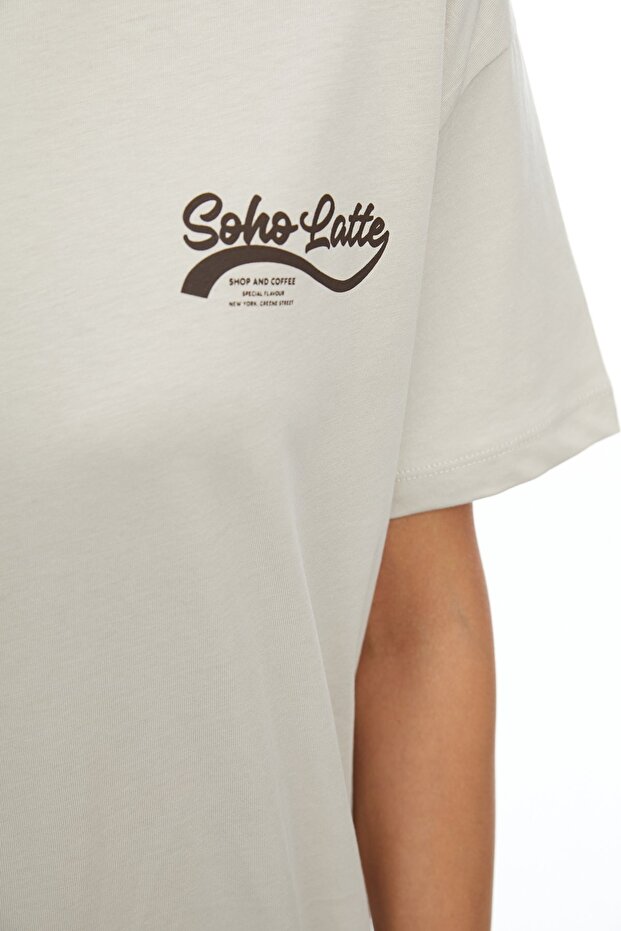 Μπλουζάκι Coffee Printed Oversize - 8