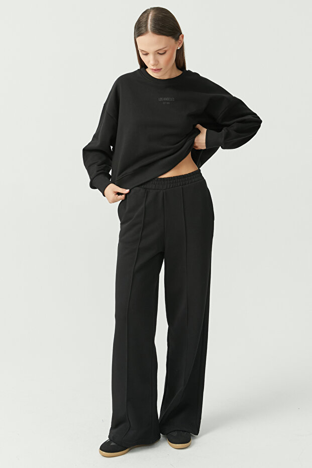 Women's Elastic Waist Sweat Bottoms