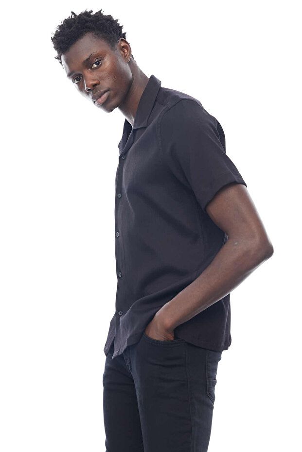 Devrik Yaka Regular Gömlek - 3