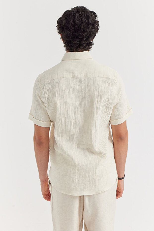 Erkek Regular Dokulu Gömlek - 5