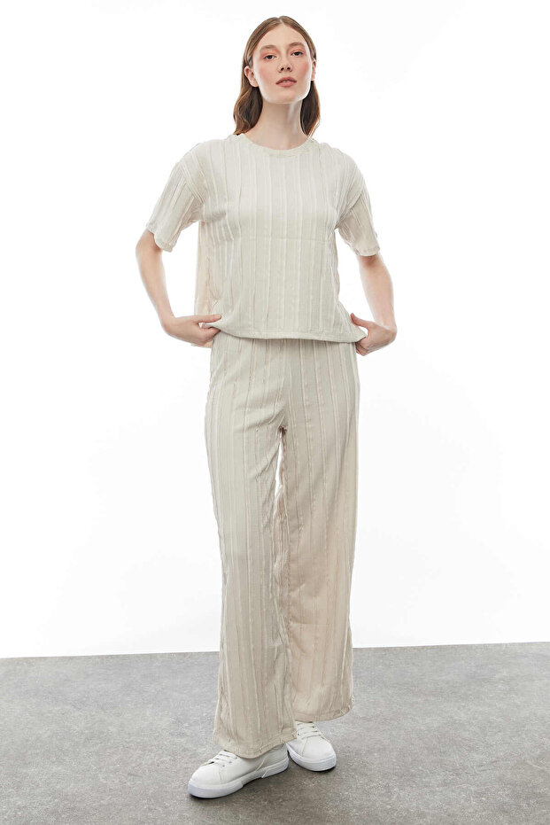 Dikiş Detaylı Bluz - 7