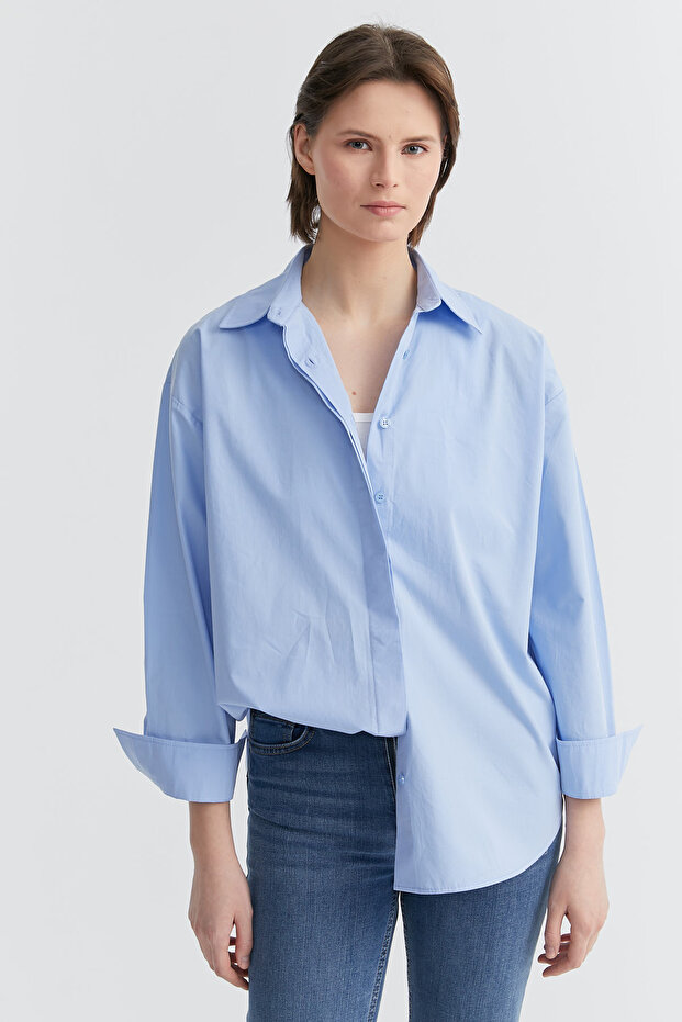 Kadın Basic Gömlek - 1