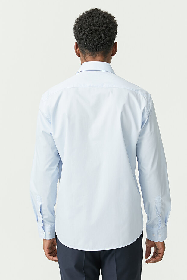 قميص بلون عادي - 8