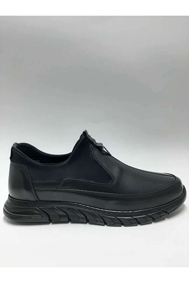 Genuine Leather Flexible Rubber Sole Large Size (45-46-47...) Wide Fit Men's Shoes