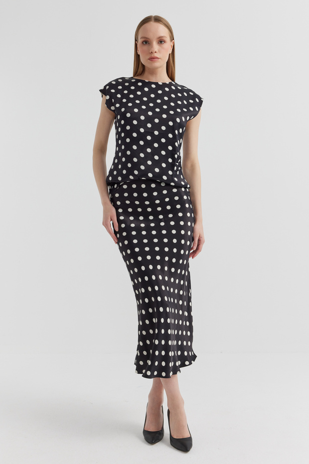 Fustă cu model pentru damă - 1