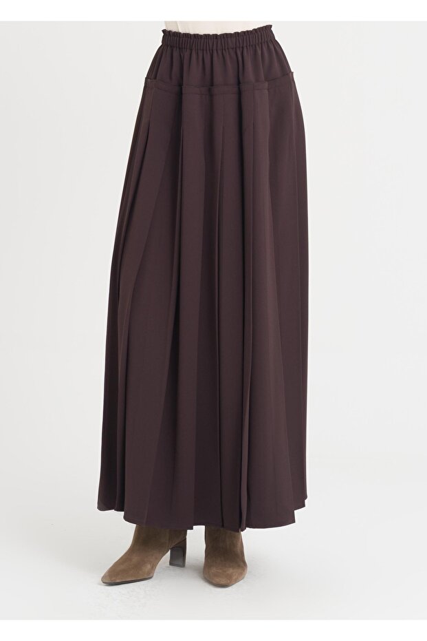 Beli Lastikli Piliseli Etek - 5