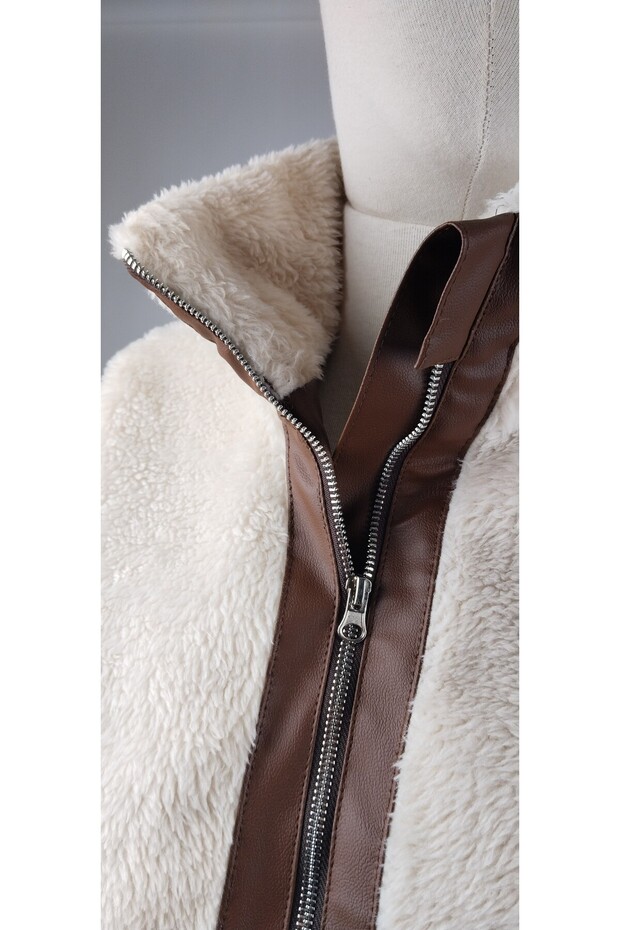 DERİLİ GARNİLİ PELUŞ MONT - 2