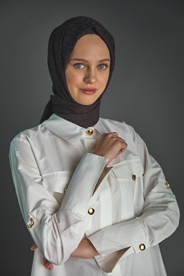 Kolları Şeritle Katlanabilir Tunik - 6