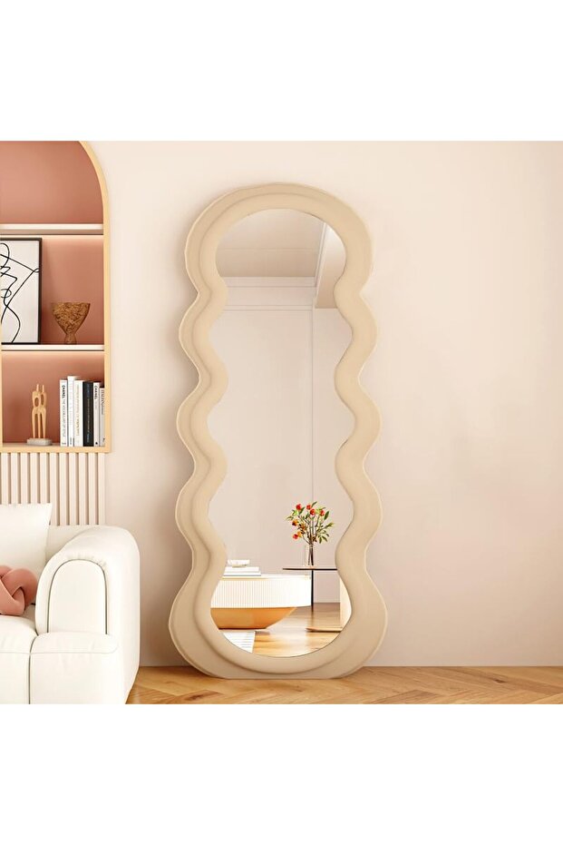 Wavy Shaped Full Length Dressing Mirror 70X170 CM