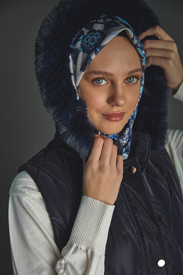 Çıkarılabilir Kapüşonlu Kapitone Yelek - 5