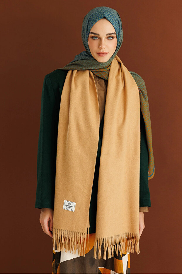 Hardal Yün Atkı - 2