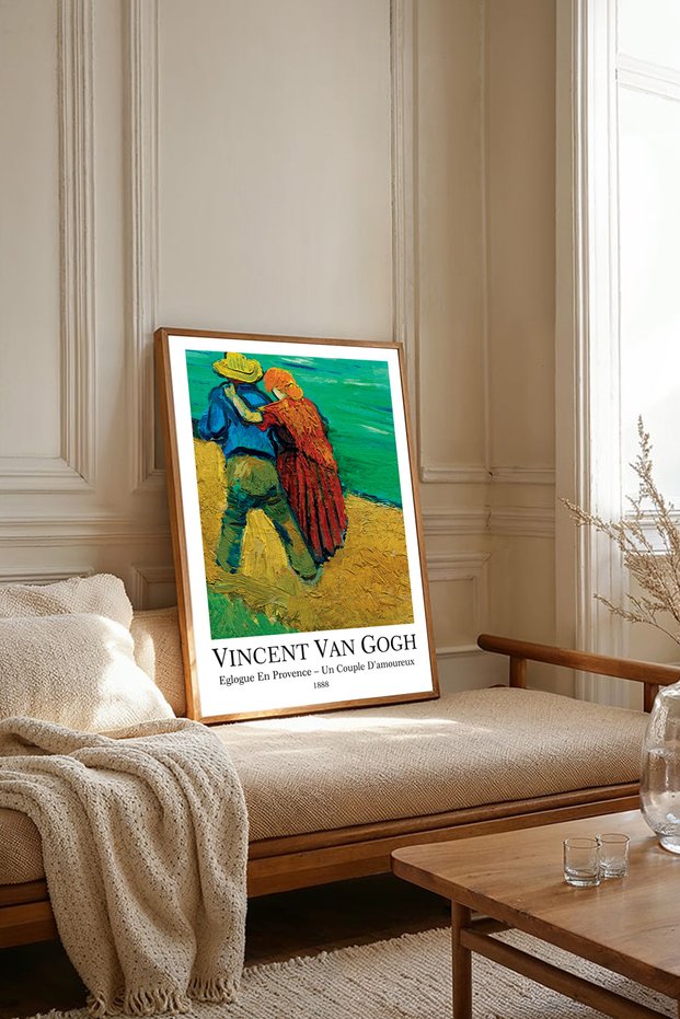 One Piece Wooden Framed Living Room Hall Kitchen Painting Van Gogh Paintings Tk2257