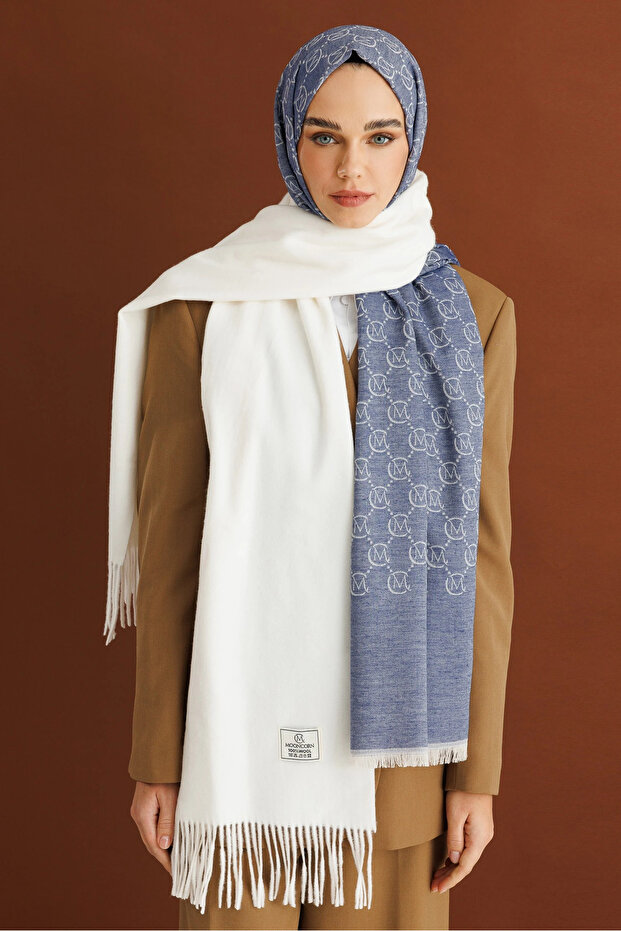 Ecru Wool Scarf - 2