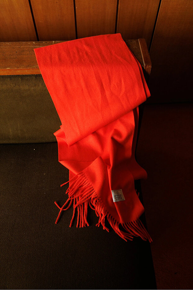 Turuncu Yün Atkı - 7