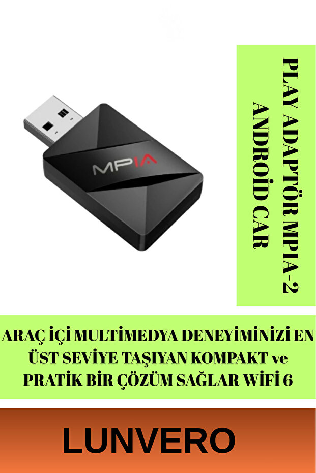 Özel Üretim Hızlı Wifi 6 Bluetooth 5.4 Tak Çalıştır MPIA CP-2 Android Car Play Auto Adaptör - 1