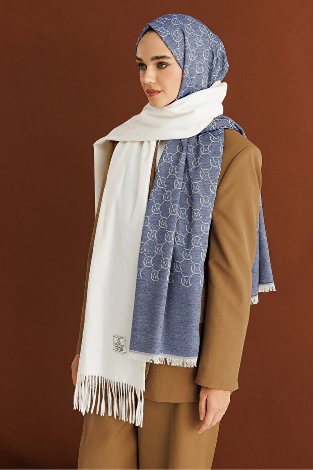 Ecru Wool Scarf - 4