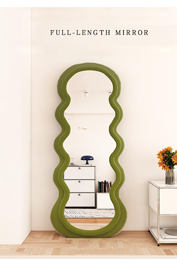 Wavy Shaped Full Length Dressing Mirror 80X180 CM