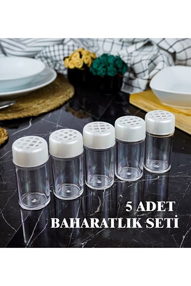 مجموعة من 5 أوعية توابل - 2