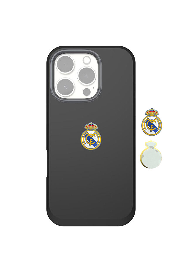 ملصق ريال مدريد العام - ملصق هاتف صغير الحجم مصنوع من مادة معدنية