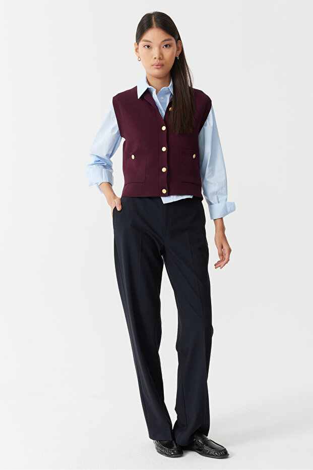 Kadın Triko Yelek - 5