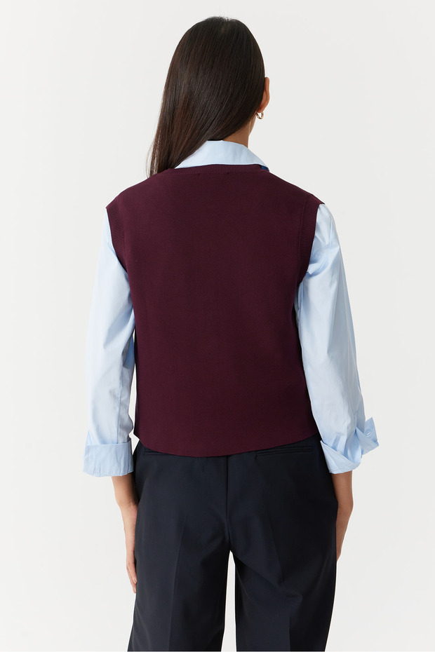 Kadın Triko Yelek - 4