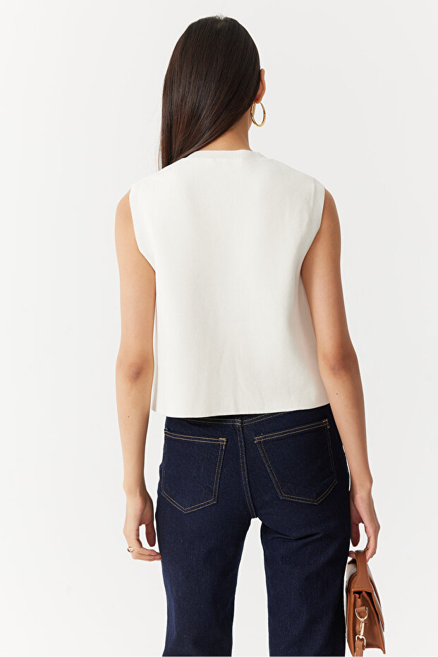 Kadın Triko Yelek - 5