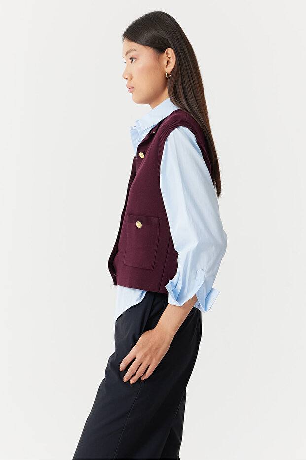 Kadın Triko Yelek - 3