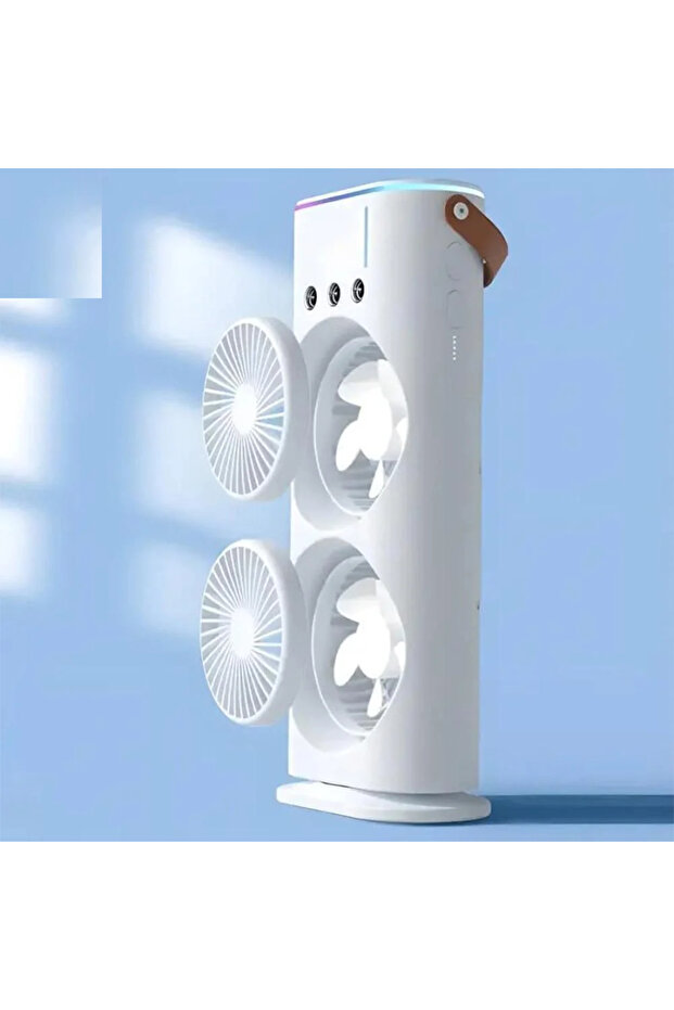 DX2608 2-in-1 Dual Mist Fan with 90° Rotation and Remote Control - 5