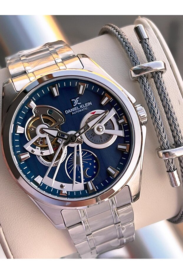 Men's Wristwatch with Automatic Mechanism Moonlight and Sun Dial 2 Years Warranty Otm.14048.3
