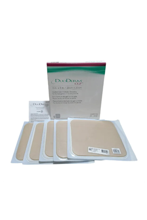 ضمادة Duoderm CGF مقاس 8×8 بوصة (20 سم×20 سم) 5 قطع/علبة Duoderm CGF (20cmx20cm) 5 pieces/box