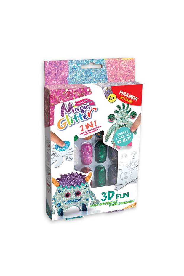 SET CREATIV „MAGIC GLITTER” CREAȚI-VĂ PROPIUL MONSTRU 3D - 1