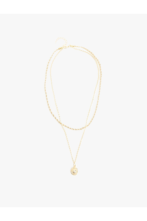 Charm Detailed 2-Piece Chain Necklace