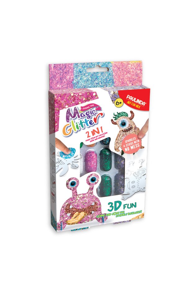 SET CREATIV „MAGIC GLITTER” CREAȚI-VĂ PROPRIUL MOSTRU 3D_2