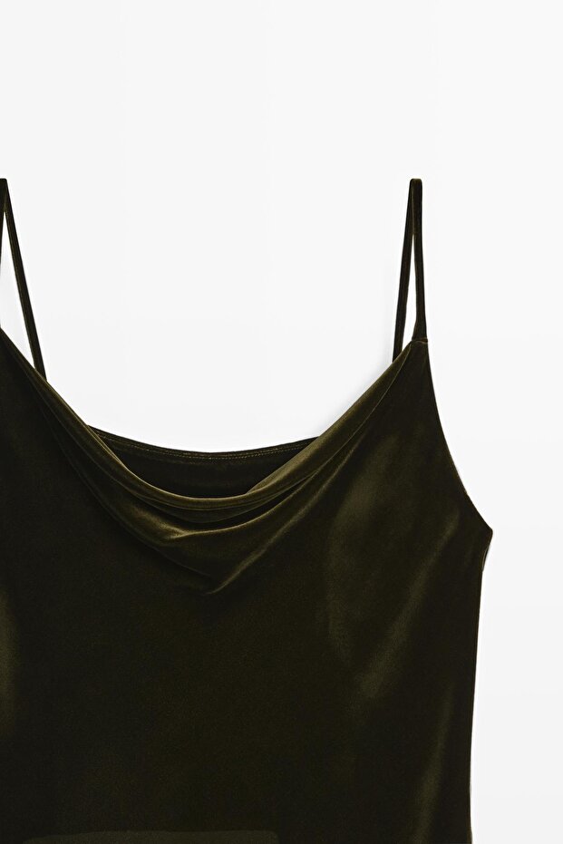 Drapeli kadife top - 6