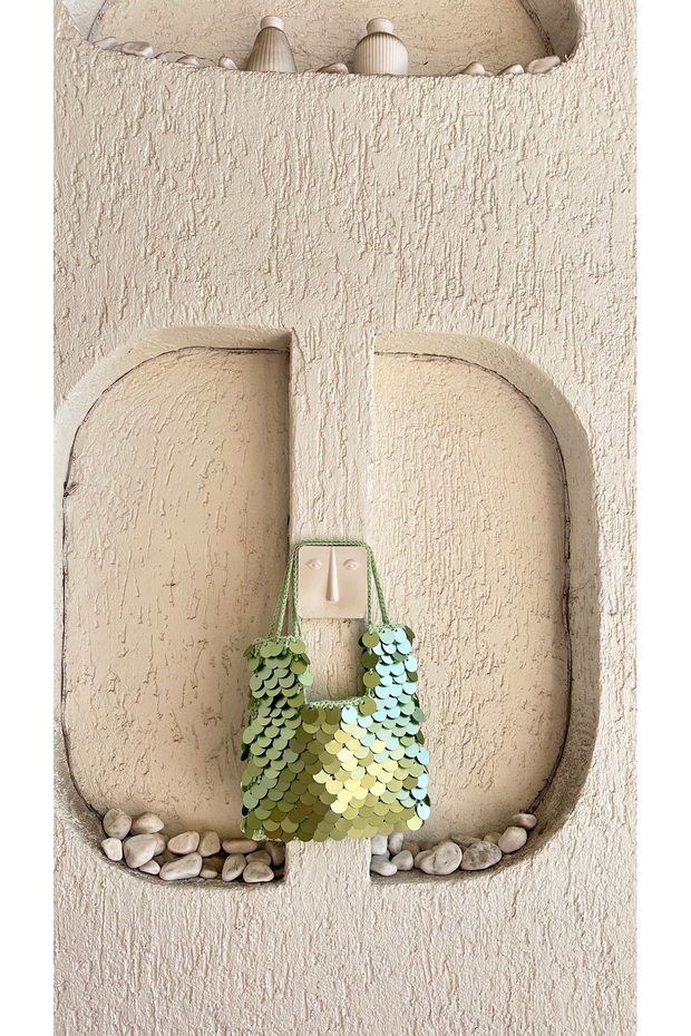 Yeşil pullu çanta - 2