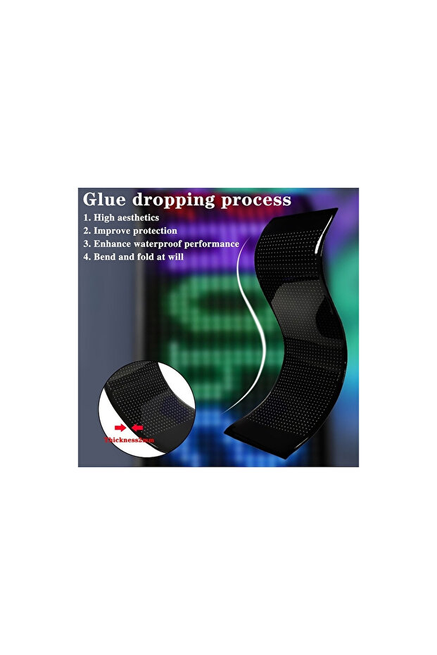 Eyes Devil programmable LED display, Bluetooth control and remote control, USB 5V, 102x348mm - 5