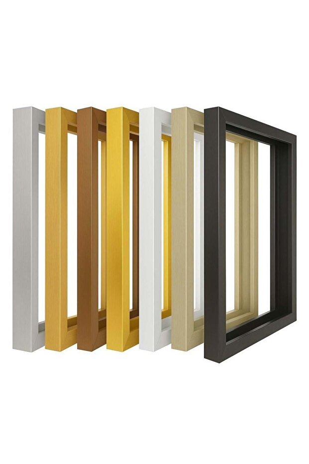 لوحة ثلاثية مودرن كانفس - إيطار فضي - 3