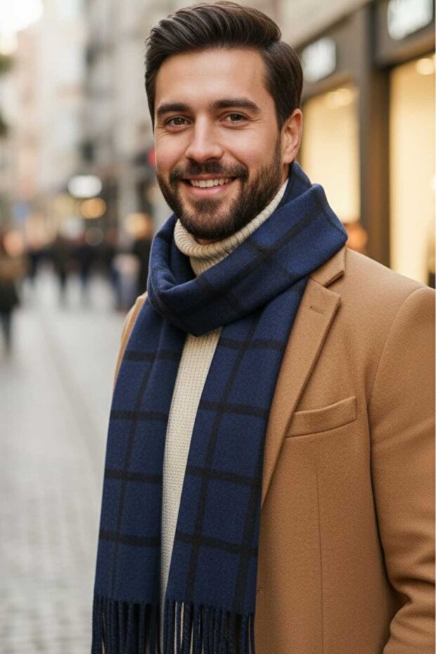 وشاح رجالي فاخر منقوش - 8